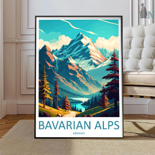 Bavarian Alps Print Bavarian Home Decor Landscape