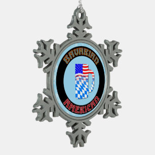 Bavarian American Stein Christmas Tree Ornament