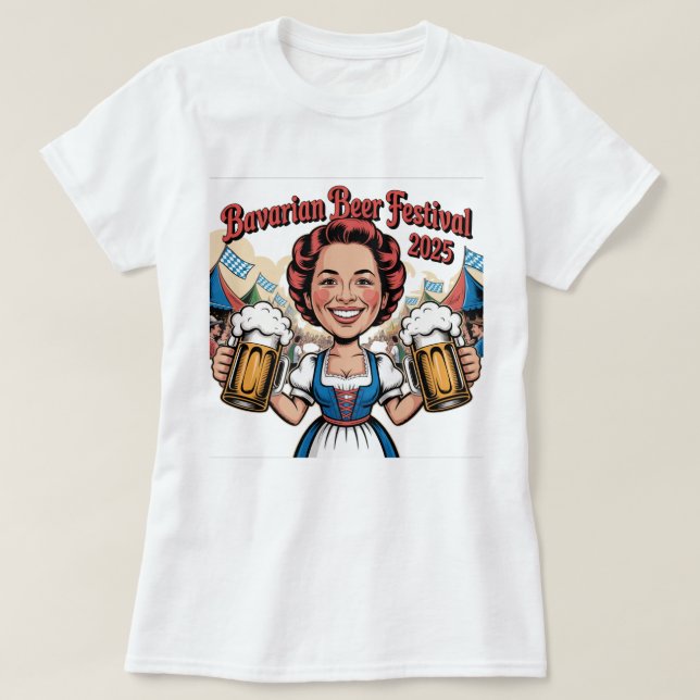 Bavarian Beer Festival T-Shirt – Perfect for Beer, (Design Front)