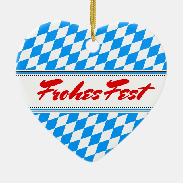 Bavarian Ceramic Tree Decoration (Front)