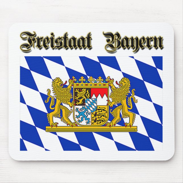 Bavarian Coat of Arms Mouse Mat (Front)