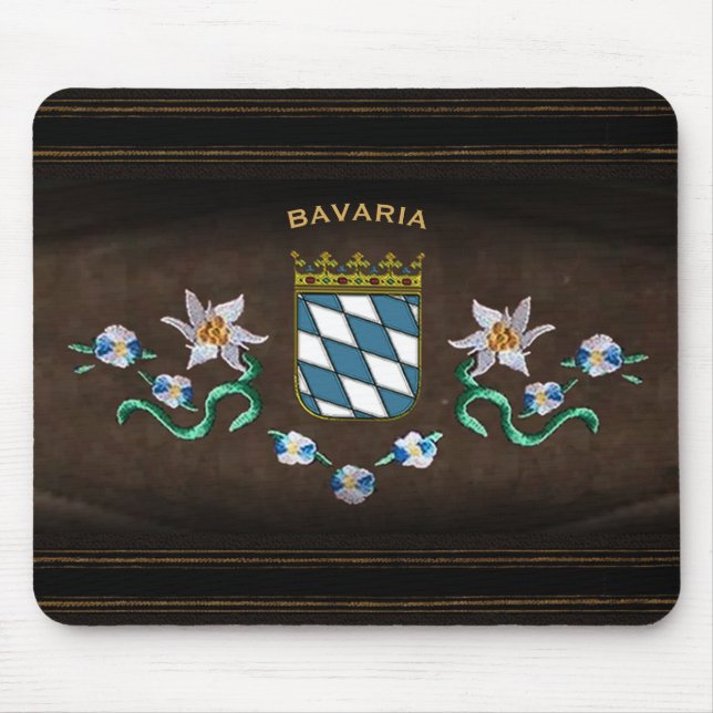 Bavarian Coat of Arms Mouse Mat (Front)
