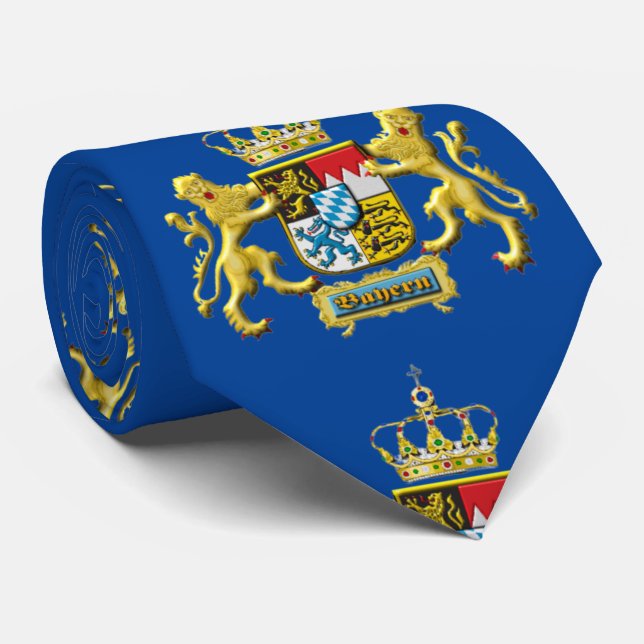 Bavarian Coat of Arms Tie (Rolled)