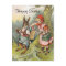 Bavarian Easter Bunny Victorian Girl Postcard