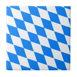 Bavarian Flag - Bayerische Flagge Tile
