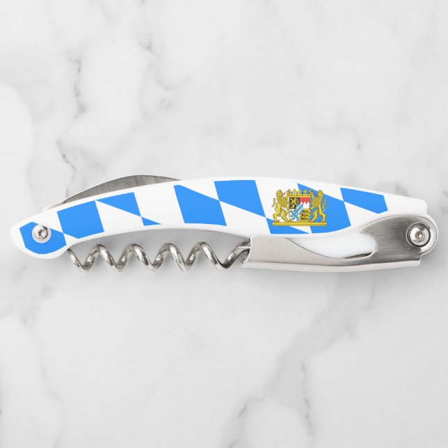 Bavarian flag-coat of arms corkscrew (Back)
