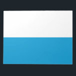 Bavarian Flag Notepad<br><div class="desc">This design features the flag of Bavaria, which is a landlocked state of Germany, occupying its southeastern corner. Bavaria is the largest German state by land area. Bavaria's main cities are Munich (its capital and largest city), Nuremberg, Augsburg, Regensburg, Würzburg, Ingolstadt, Fürth and Erlangen. Bavarians have traditionally been proud of...</div>