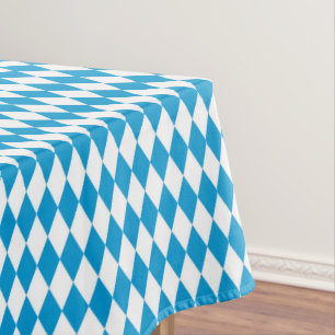 Bavarian Flag Pattern Oktoberfest Tablecloth