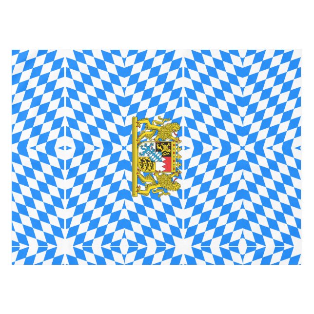 Bavarian flag tablecloth (Front (Horizontal))