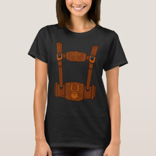 Bavarian Lederhosen Costume For Beerfest Prost T-Shirt