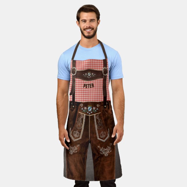 Bavarian Lederhosen w/out your Name Apron (Worn)