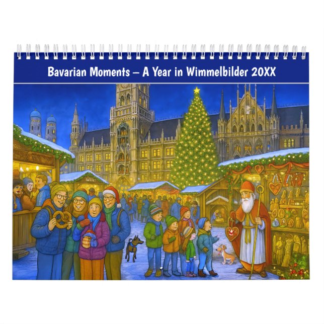 Bavarian Moments – A Year in Wimmelbilder Calendar (Cover)