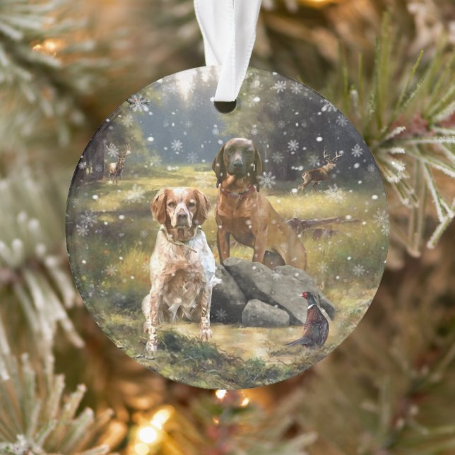 Bavarian Mountain Hound,  Art      Ornament (Tree)