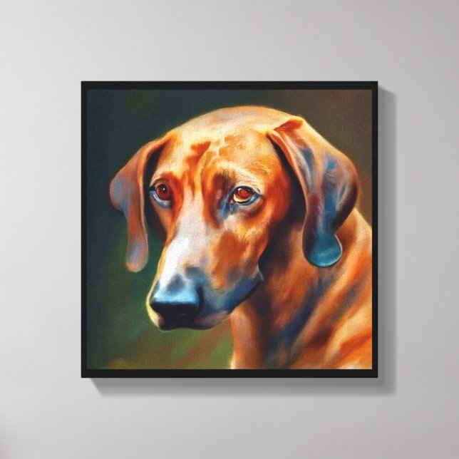  Bavarian Mountain Hound - Dog Portrait Canvas Print (Front)