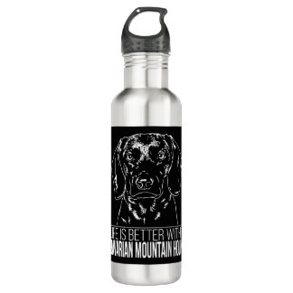 Bavarian Mountain Hound life is better dog saying 710 Ml Water Bottle