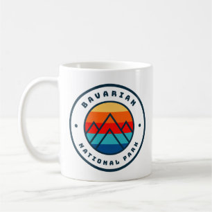 Bavarian National Park Germany Minimalist Mountain Coffee Mug