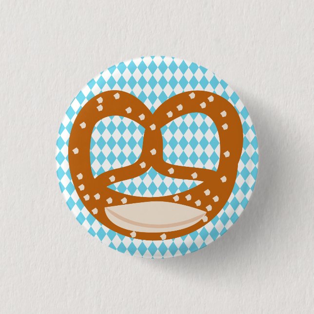 Bavarian Pretzel (Brezn) Corsage Button (Front)