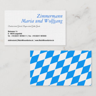Bavarian visiting card
