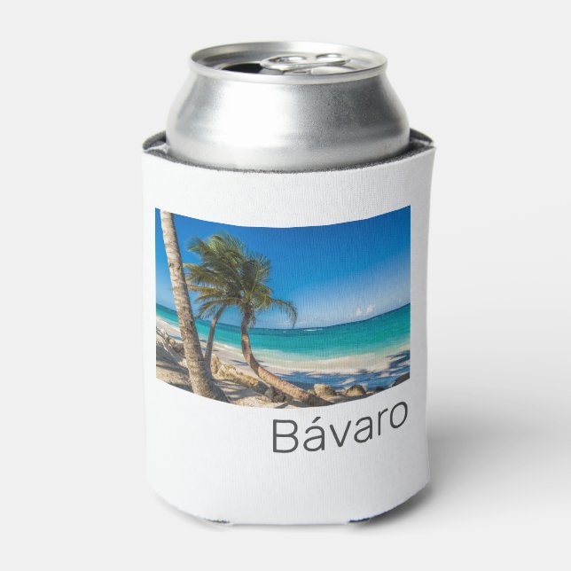 Bavaro Beach Caribbean Dominican Republic Souvenir Can Cooler (Can Front)
