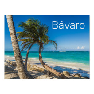 Bavaro Beach Caribbean Dominican Republic Souvenir Poster