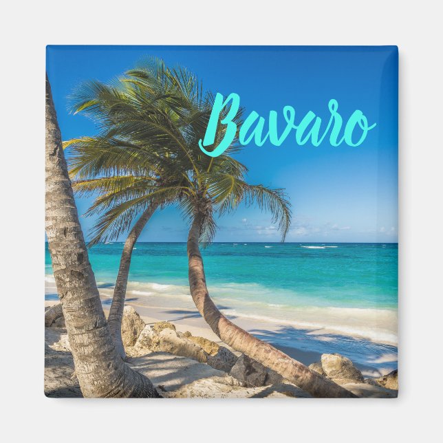 Bavaro Beach Domenican Republic gift Magnet (Front)