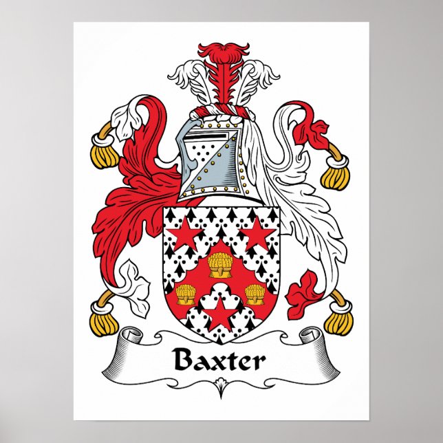 Baxter Family Crest Poster (Front)