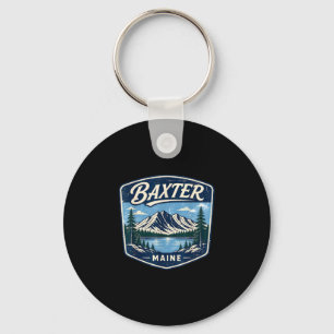 Baxter state park maine mountain hiking camping key ring