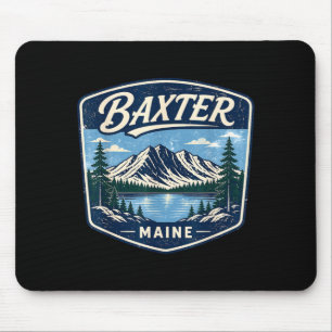 Baxter state park maine mountain hiking camping mouse mat