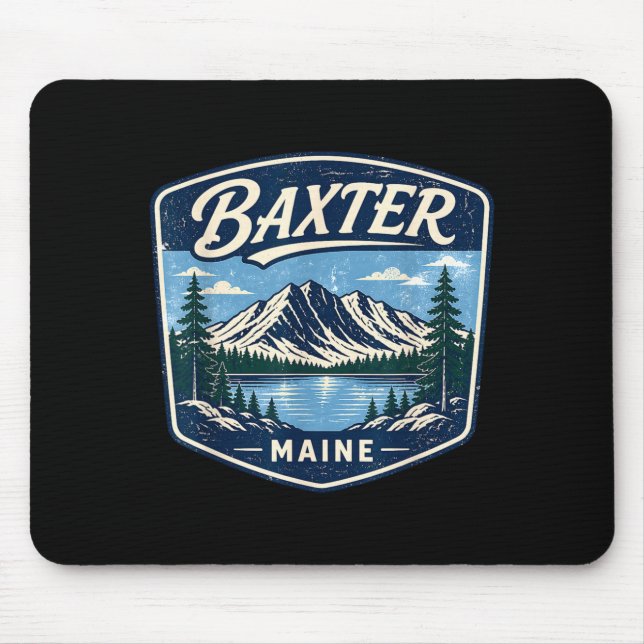 Baxter state park maine mountain hiking camping mouse mat (Front)