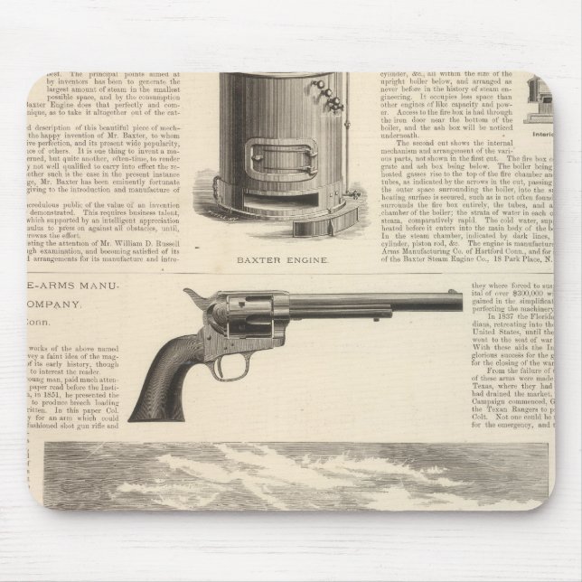 Baxter Steam Engine Company Mouse Mat (Front)