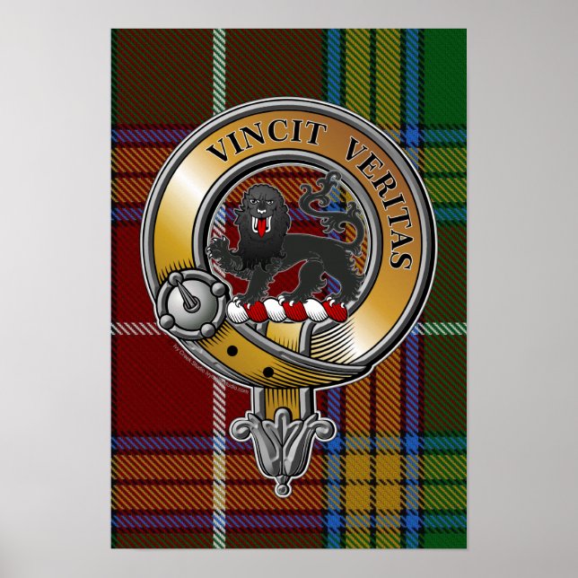 Baxter Tartan & Badge Poster (Front)