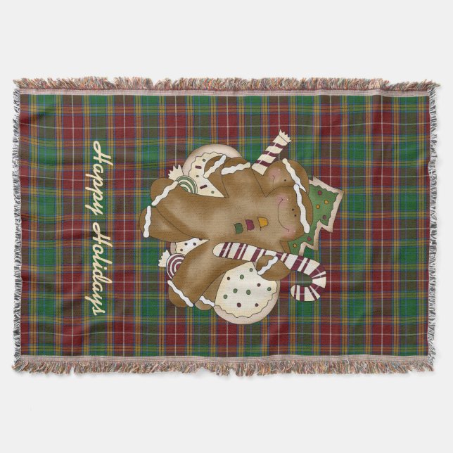 Baxter Tartan Holiday Plaid Blanket (Front)