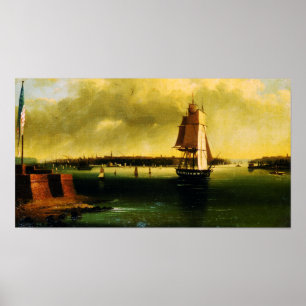Bay and Harbour (1850) - Edmund C. Coates Poster