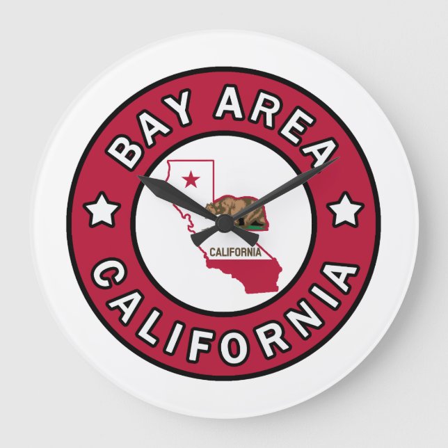Bay Area California Large Clock (Front)