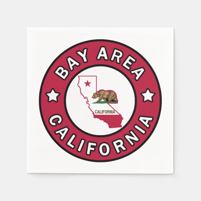 Bay Area California Napkin (Front)