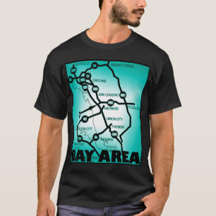 Bay Area Freeway Map T-Shirt