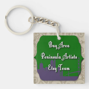 Bay Area Peninsula Artists Team Keychain