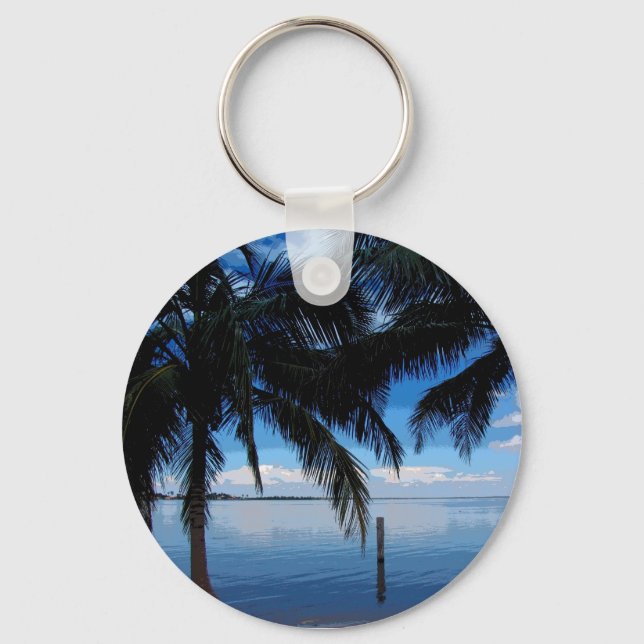 Bay Blue Key Ring (Front)