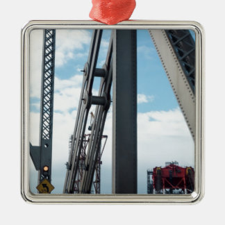 Bay Bridge and Construction Metal Tree Decoration