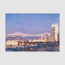 Bay Bridge Glow - San Francisco Tissue Paper