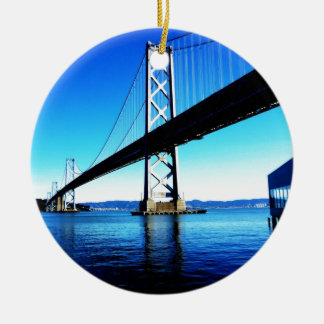 Bay Bridge Northern California San Francisco Ceramic Tree Decoration