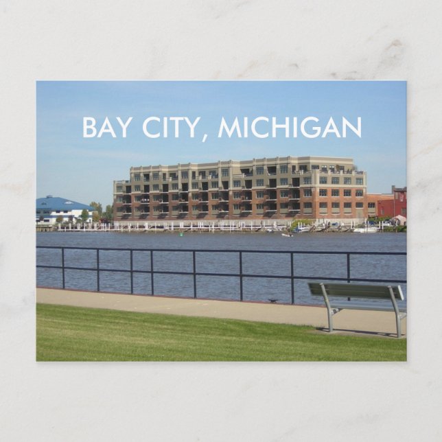 BAY CITY, MICHIGAN POST CARD (Front)