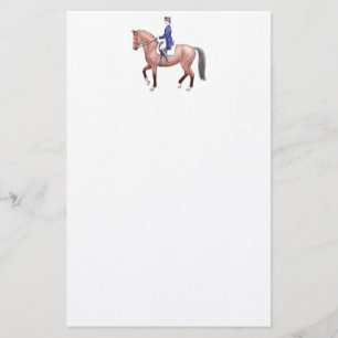 Bay Classical Dressage Horse Stationery