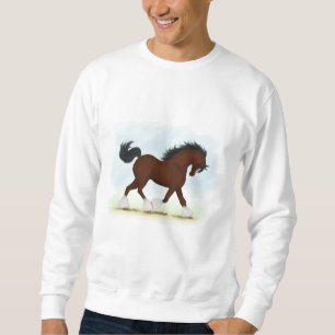 Bay Clydesdale Horse Sweatshirt