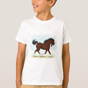 Bay Clydesdale Horse T-Shirt