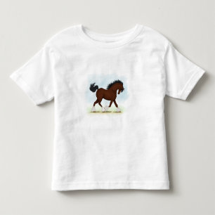 Bay Clydesdale Horse Toddler T-Shirt