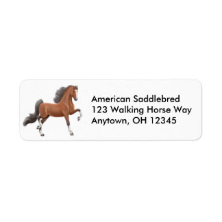Bay Gaited Horse Label