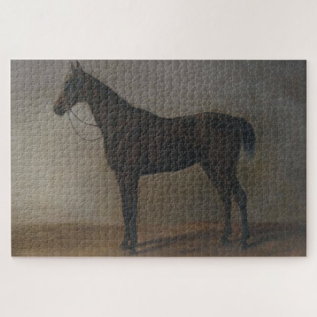Bay Gelding Horse (by Albrecht Adam) Jigsaw Puzzle (Horizontal)
