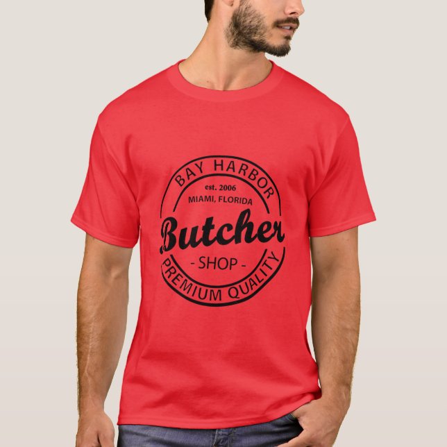 Bay Harbour Butcher Shop black T-Shirt (Front)