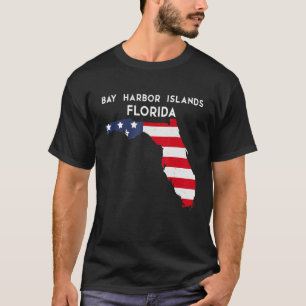 Bay Harbour Islands Florida USA State America Trav T-Shirt
